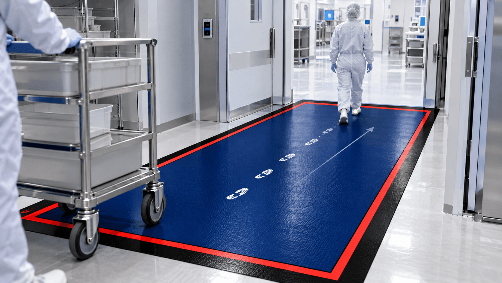 Cleanroom Mat Sizing: Why Six Steps and How to Measure